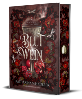 Cover der Schmuckausgabe von "Blut & Wein", dem zweiten Band der High-Fantasy-Reihe "Magie von Blut & Wein"