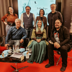 Grazer Fantasy Night 2024 mit Autor Stefan Cernohuby, Autorenduo Judith Reith und Heinz Prassl, Autorin Manuela Elser und Autor Christoph Hardebusch. Grazer Fantasy Night 2024 mit Autor Stefan Cernohuby, Autorenduo Judith Reith und Heinz Prassl, Autorin Manuela Elser und Autor Christoph Hardebusch.