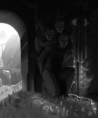 Eingang zu Terra Talioni, Schauplatz des High Fantasy Dark Fantasy Buchs Das Herz im Glas.